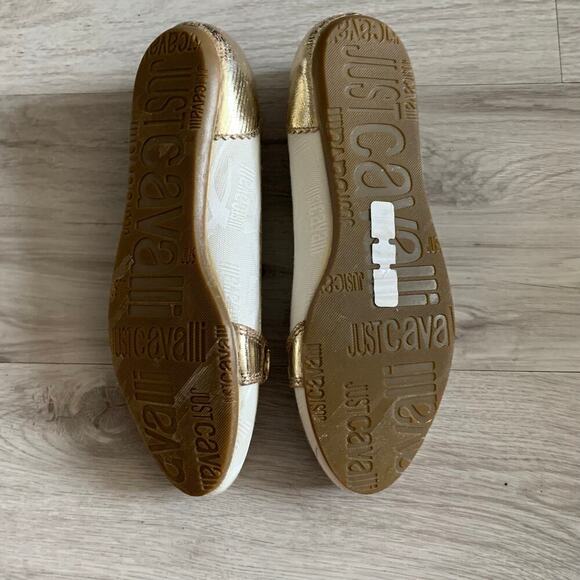 Just Cavalli Logo Flats Size 7.5 - Picture 5 of 5